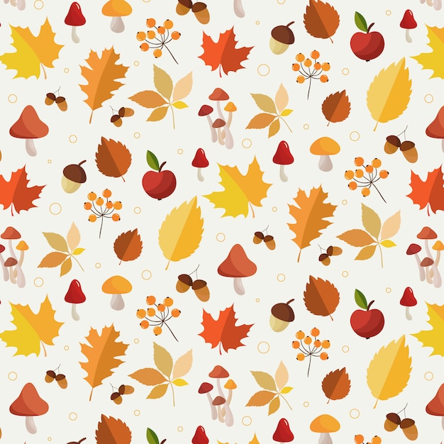 Autumn leaves pattern