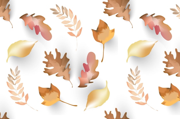 Autumn leaves pattern