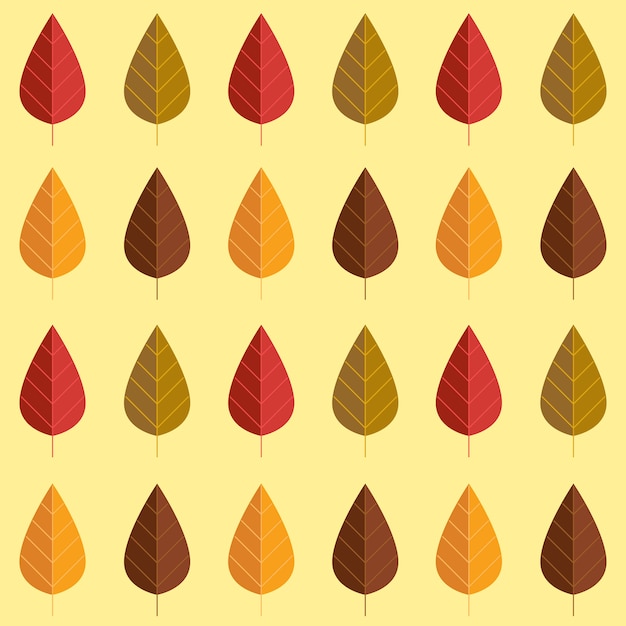 Vector autumn leaves set isolated