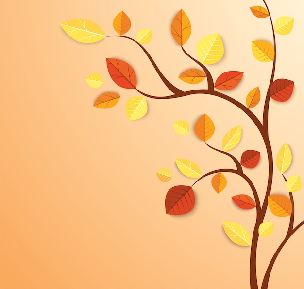 Vector autumn leaves