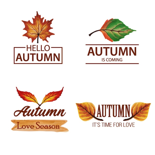 autumn logo collection