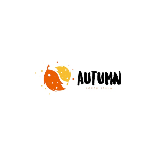 Vettore logo autunnale