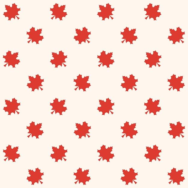 Vector autumn maple leaf vector seamless pattern