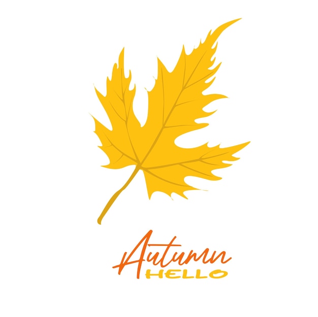 Autumn maple leaves vector illustration Autumn leaves design template for decoration sale banner