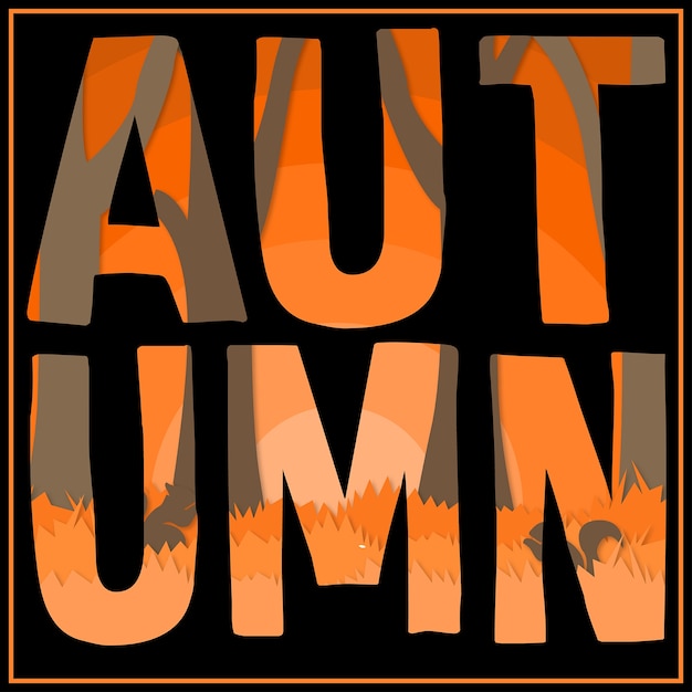 Autumn Masking text