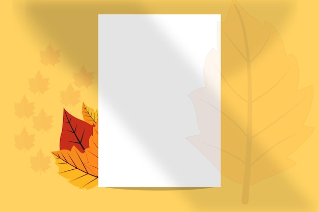 Autumn mockup background