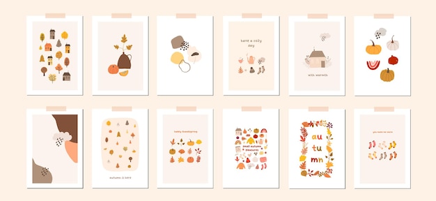 Autumn mood card or wall art ready to print