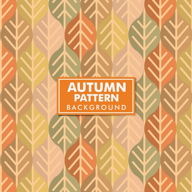 Vettore autumn pattern background