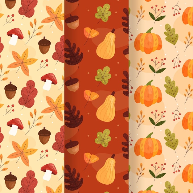 Autumn pattern collection