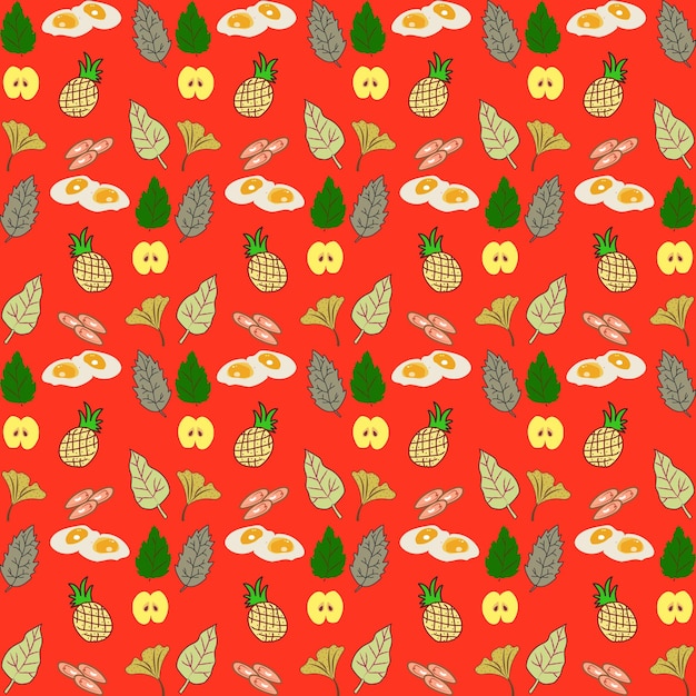 Autumn pattern Vector Seamless background