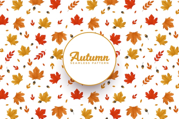 Vector autumn pattern