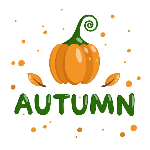 Autumn poster pumpkin