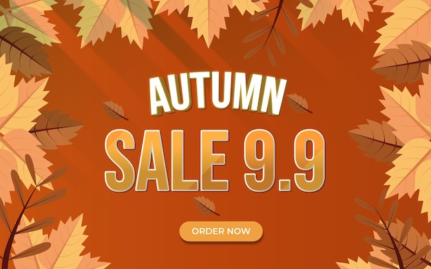 Autumn sale background modern version 2