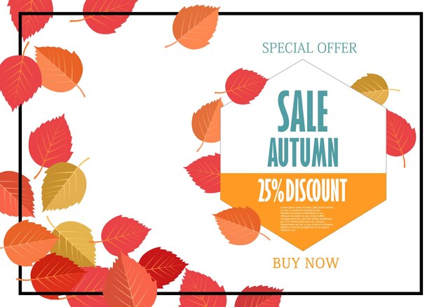 Autumn sale background template poster card label banner design set layouts for shopping sale or promo poster and frame leaflet or web banner