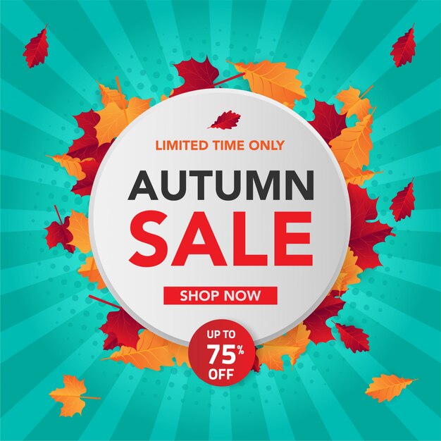 Autumn sale background