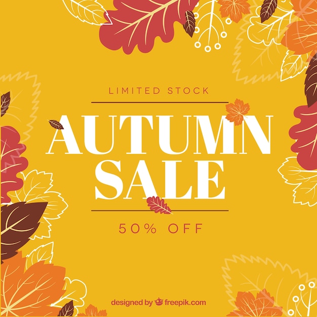 Autumn sale background