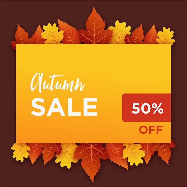 Autumn sale background