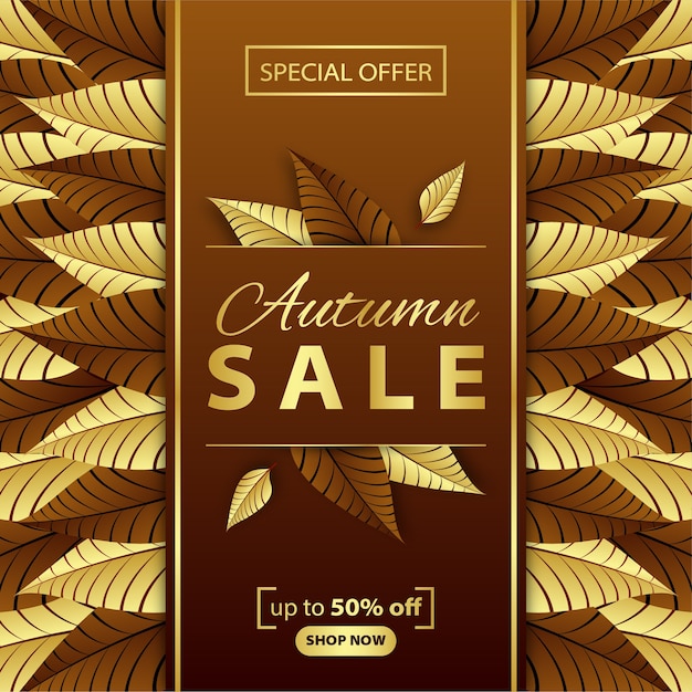 Autumn sale background