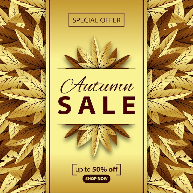 Autumn sale background