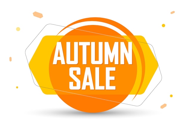 Autumn Sale banner design template vector illustration