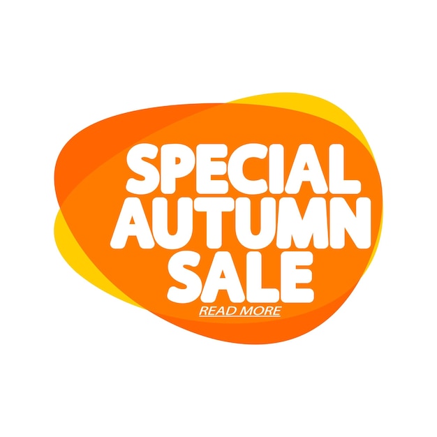 Vector autumn sale banner design template vector illustration