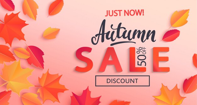 Autumn sale banner 