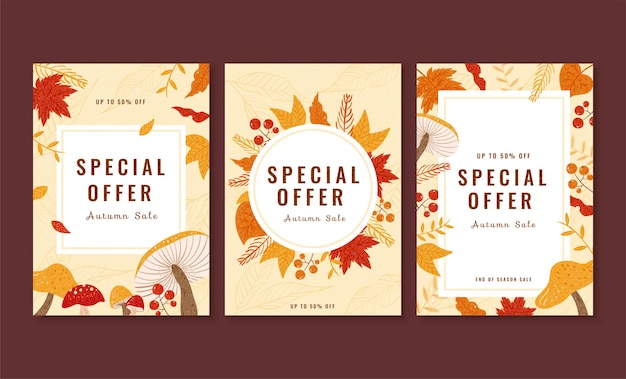 Autumn sale cover design