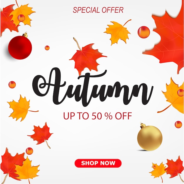 Autumn Sale Discount Banner