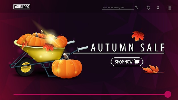 Autumn sale landing page 