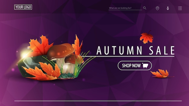 Autumn sale landing page 