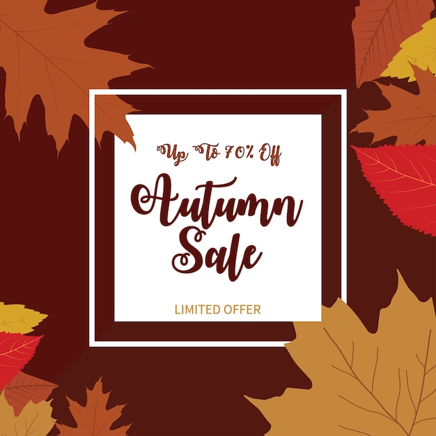 Вектор autumn sale limited