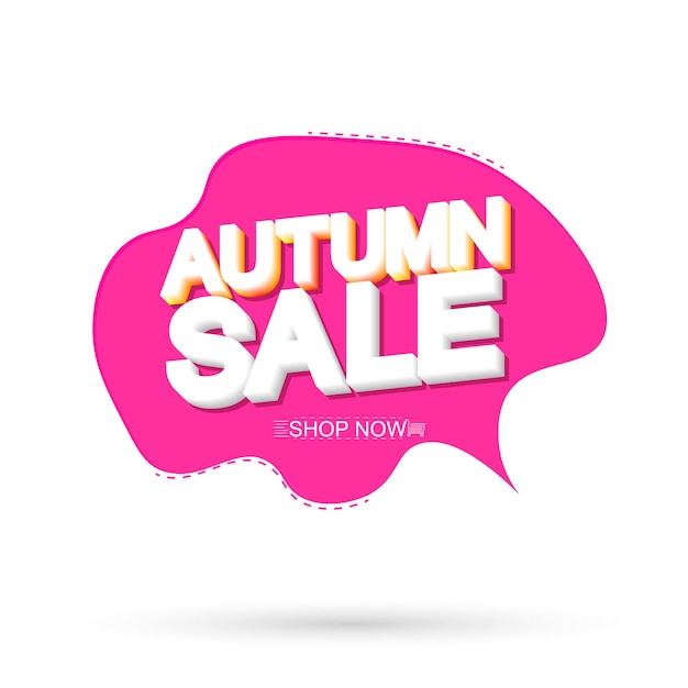 Autumn Sale poster design template