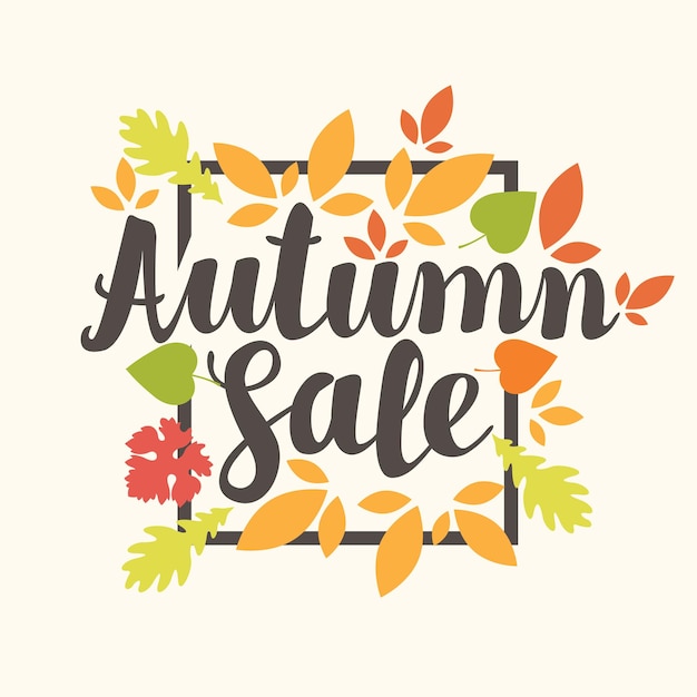 Autumn sale poster