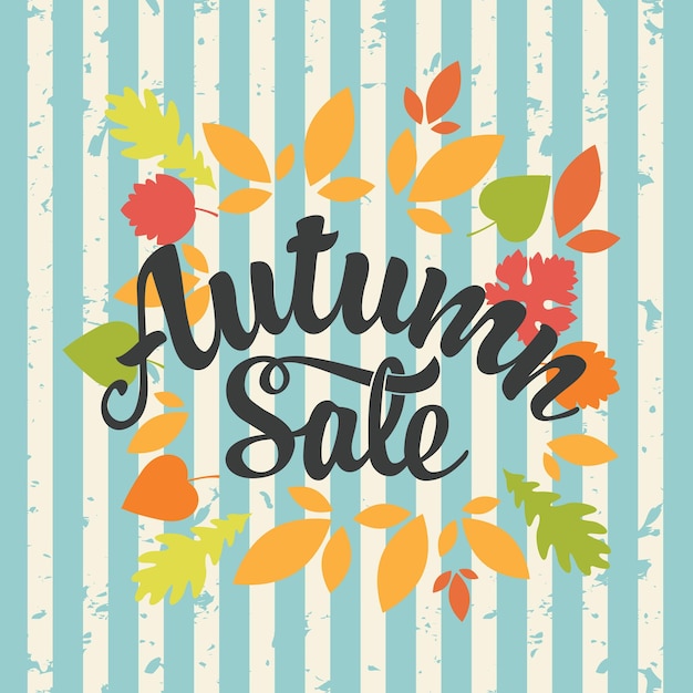 autumn sale poster