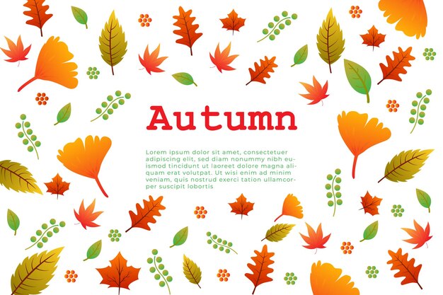 Autumn sale promotion advertises banner background design template.