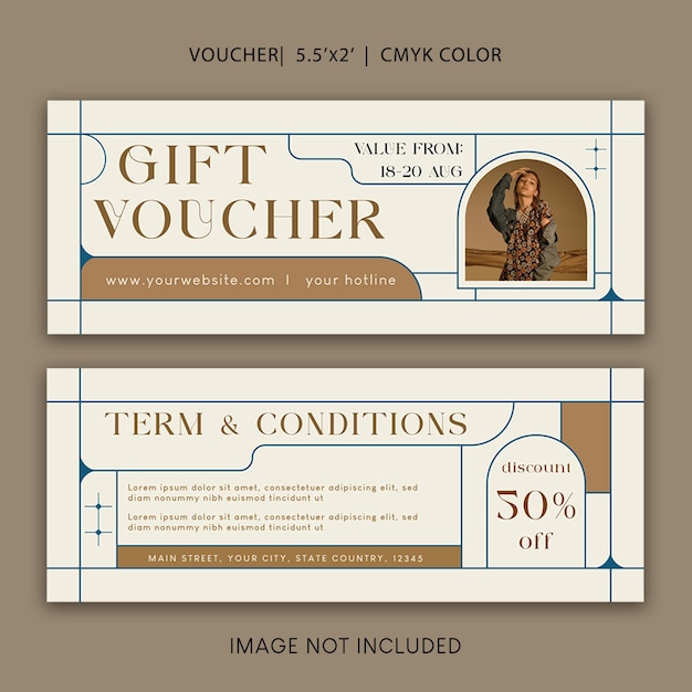 Vector autumn sale voucher