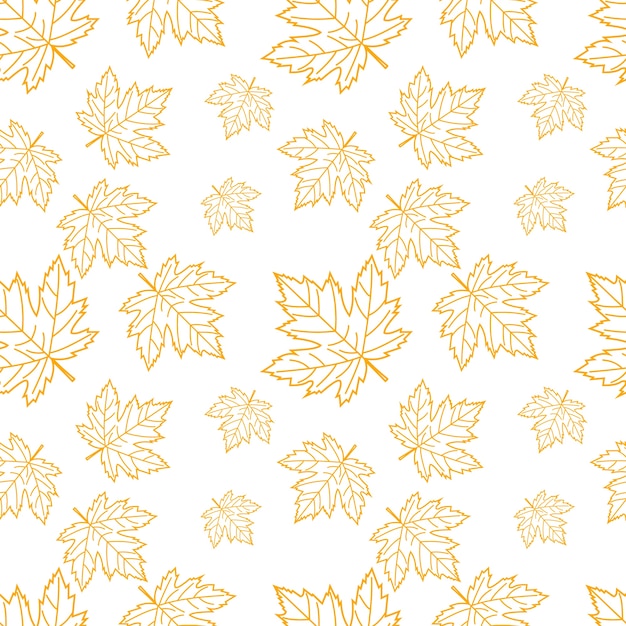 Vector autumn seamless background