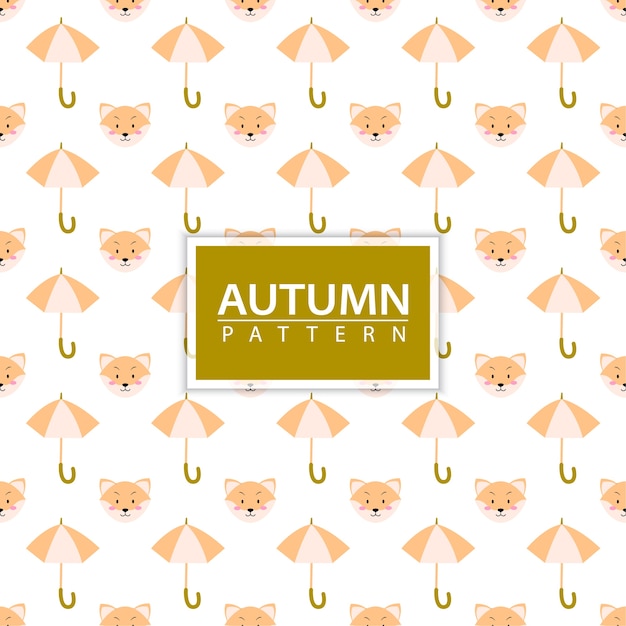 Autumn seamless pattern