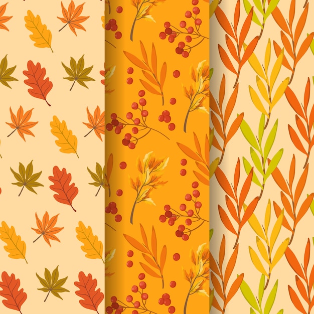 Vettore seamless pattern d'autunno