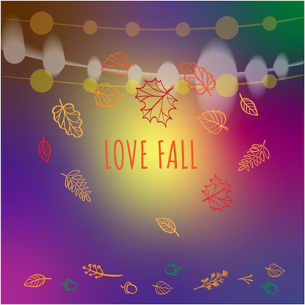 Autumn season composition with falling autumn leaves Promotion banner design
