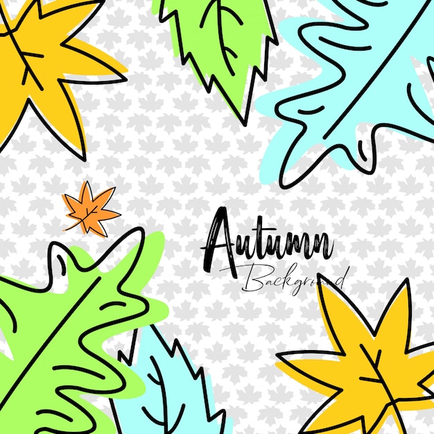 Autumn season typography with creative deisgn vector