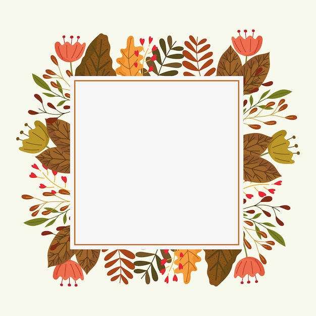 Autumn seasonal frame