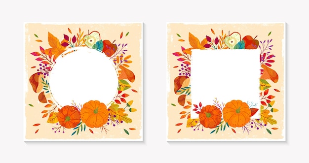 Autumn seasonals templates