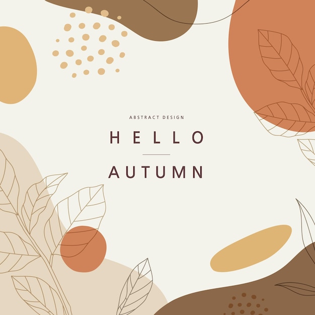 Premium Vector | Autumn shopping event illustration banner frame