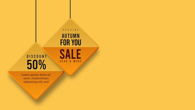 autumn special sale banner template