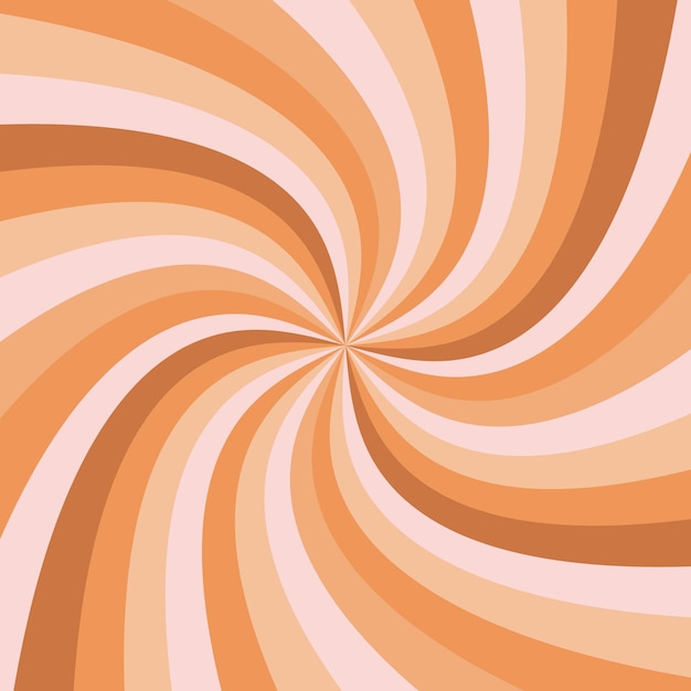 Autumn spiral background, wavy background in pastel colors. Print, illustration, vector