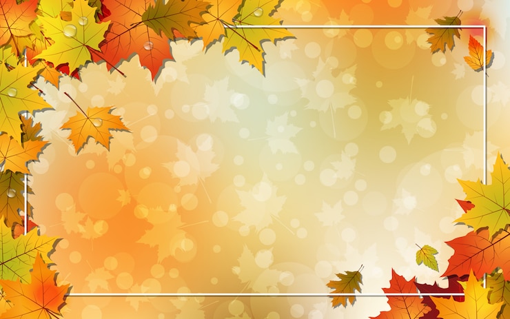 Vector autumn style background