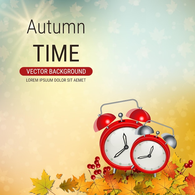 Autumn style elegant vector background