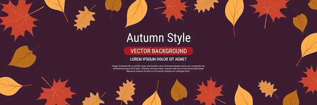 Вектор Осенний стиль элегантный векторный фон