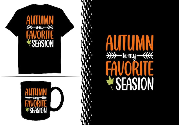 Autumn t-shirt design vector digital files.